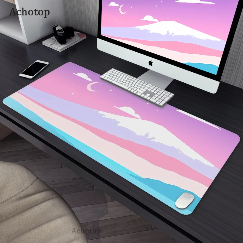 

Pink Space Mouse Pad Gaming Laptop Game Anti-slip Mouse Mat Mousepad коврик для мыши Desk Mat Speed Keyboard Pads 900x400mm