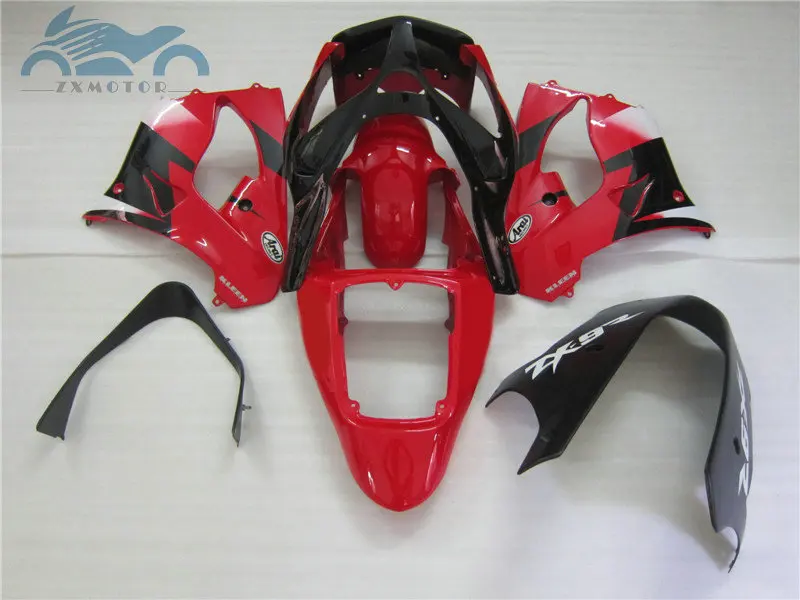 

Обтекатель мотоцикла из АБС-пластика для Kawasaki Ninja ZX9R 2002 2003, комплект обтекателей ZX 9R 02 03, красный, черный, комплект послепродажного обслуживания для шоссейных гонок