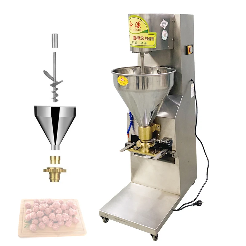 Food Chinese Meatballs Roll Forming Machine Make Meat Beef Pork Fish Balls Making Machine