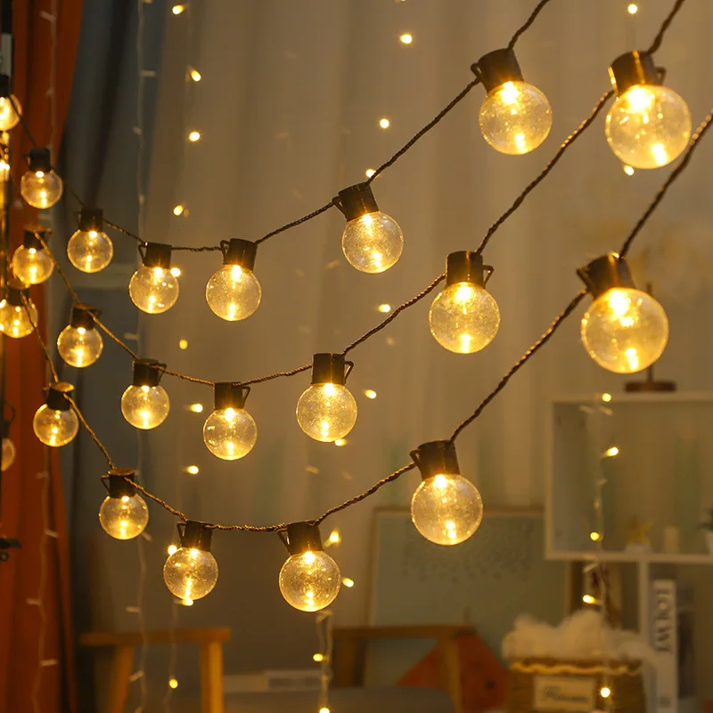 تسليط الضوء على كبيرة الشمسية شاتيربروف لمبة ضوء سلسلة أضواء في الهواء الطلق لحديقة عطلة الديكور أضواء اديسون مقاوم للماء 722 #6