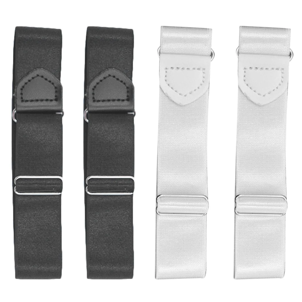 2 pares de ligas de brazo de manga de camisa antideslizantes ajustables soportes de manga elástica para hombres y mujeres bandas de brazo ligeras y cómodas