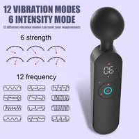 AV Magic Wand Digital Display Heated Powerful Vibrator Women's Nipple Clitoral Stimulator Massager Female Masturbation Sex Toy - Image 2