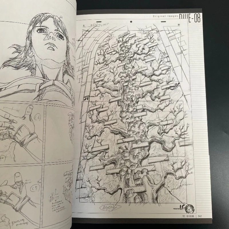 Ghost in The Shell Original Art Book Artwork Anime Storyboard Line Art Scene Setting Collection Archives Mamoru Oshii Manga