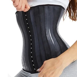 25 bones Waist Trainer Corset Latex Body Shapewear Women Tummy Shaper Belly Sheath Sllimming Belt Modeling Strap Weight Loss