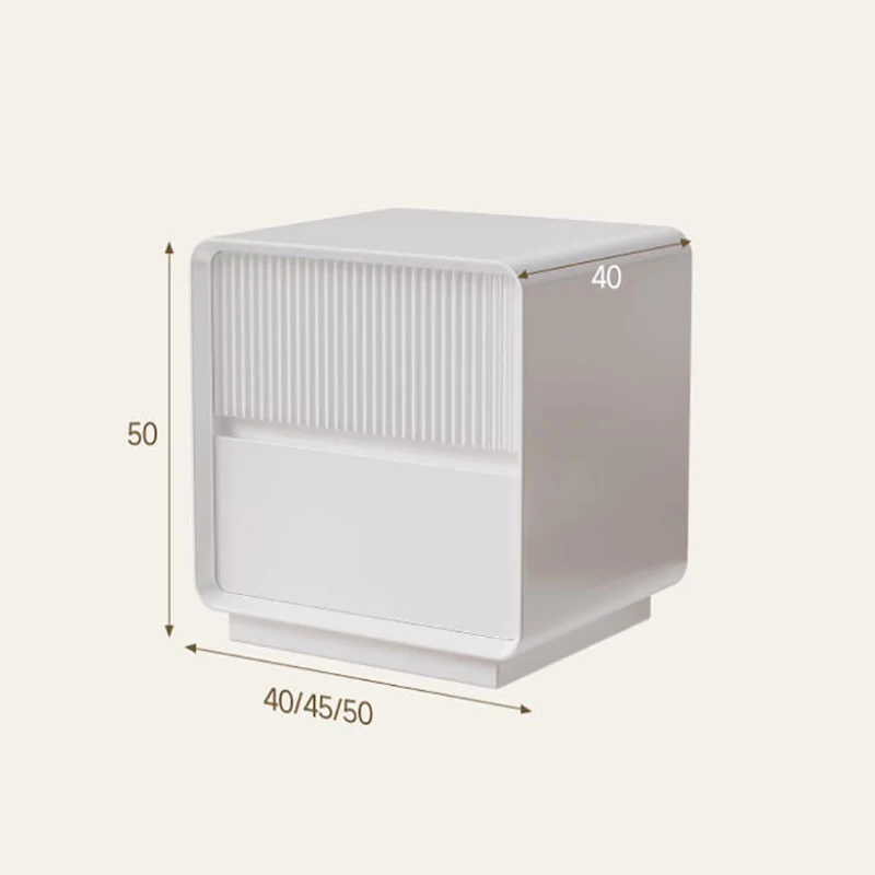 Elegant Bedroom Bedside Frame Decorative Fixture Nightstand Indoor Room Complete Decorative Assembly Bedroom Furniture
