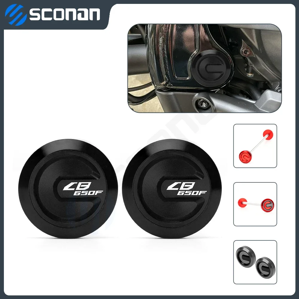 

For Honda CB 650F CB650F CB650 F CBR 650F CBR650 F CBR650F 1Pair Motorcycle Accessories Frame Hole Cap Cover Plug Set Decor