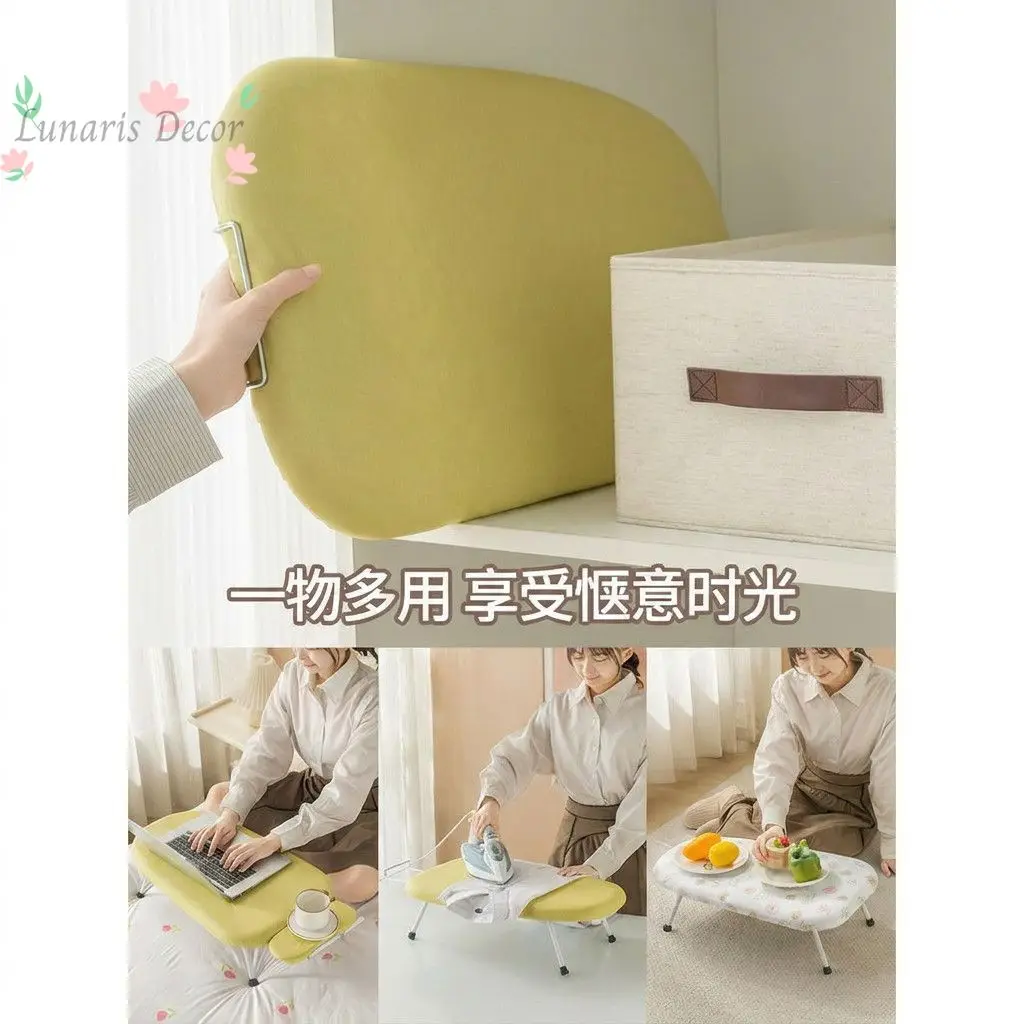 Mini Folding Desktop Ironing Board, Portable Household Ironing Rack Heat Resistant Ironing Mat for Clothes