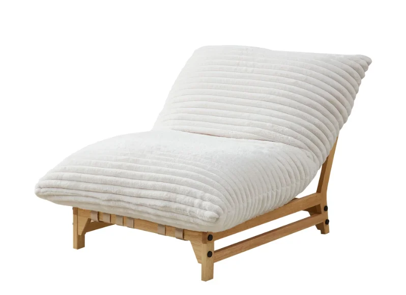 

Alton 43.3" Wide Armless Accent Chair, Off-White Corduroy