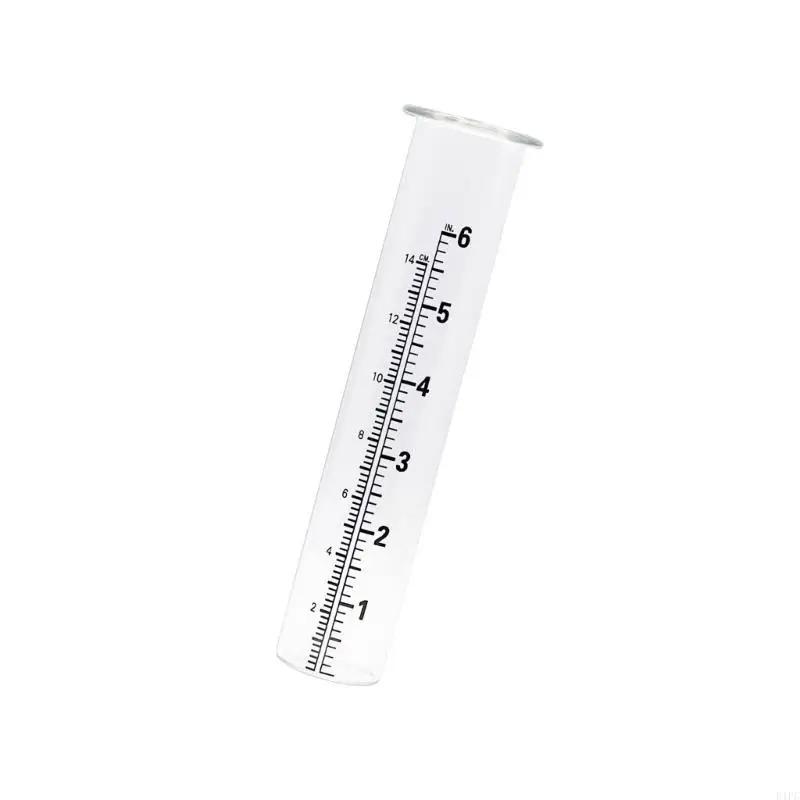 

E1PC Cold Resistant Rain Gauges Outdoor Rain Gauges Glass Rain Meter Tube for Garden