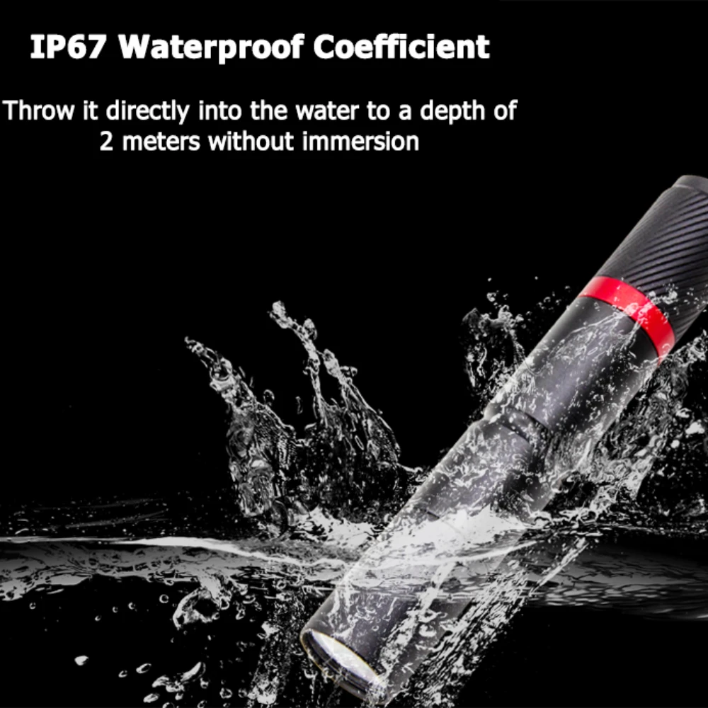 LED Eychain Flashlight Mini Ultra Lamp Pen Light Fixed Focal Use AAA Batteries Outdoor Camping Fishing Lantern Flash Light