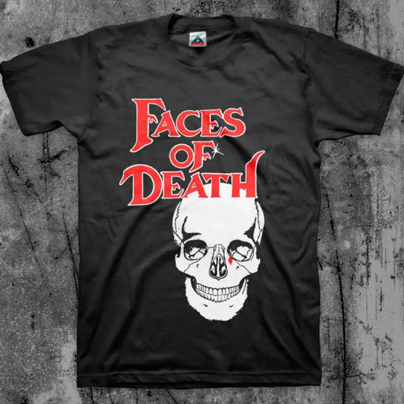 Faces of Death ,Graphic Short Sleeve Crew Neck Cotton T-Shirt