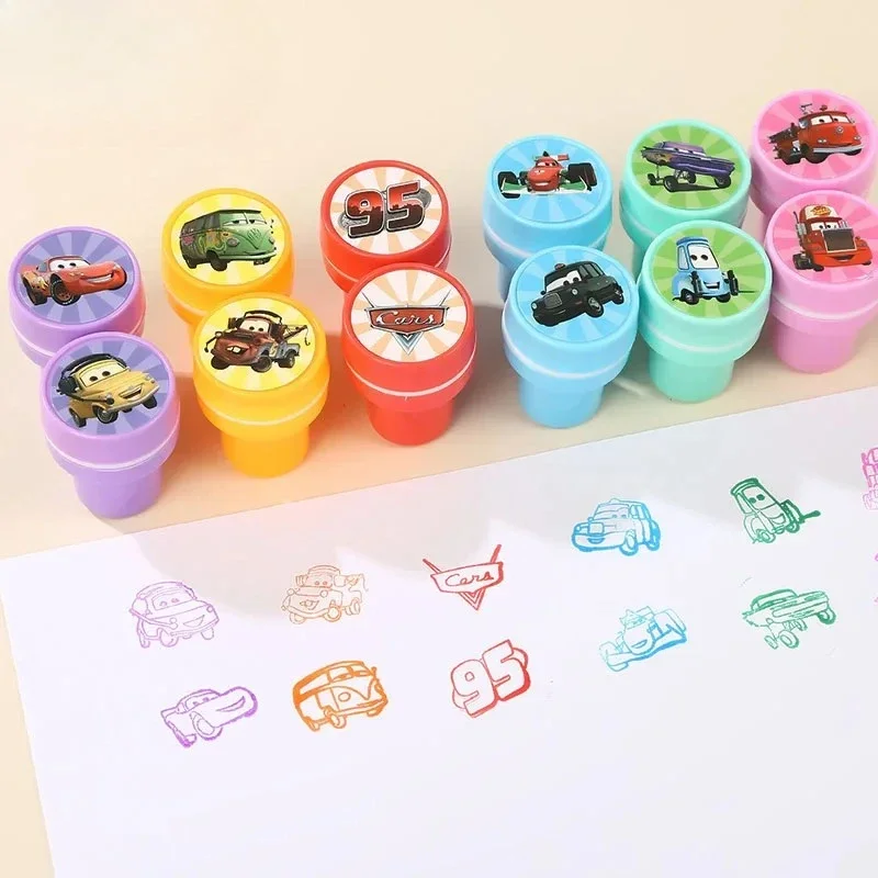 Anime Dsn Cars 12 Picture Set Cute Seals Reward Stickers for Kindergarten Students Small Gifts - view 2