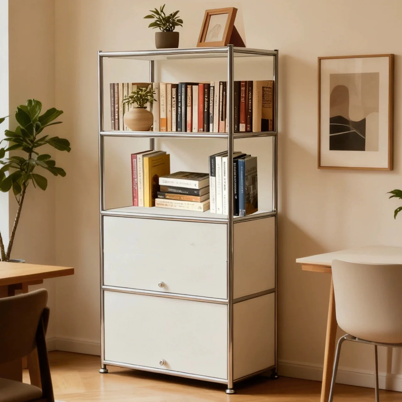 Simple Living Room Cabinets Home Steel Storage Rack Locker Creative Module Cabinets for Bedroom Flip Chest of Drawers Furniture