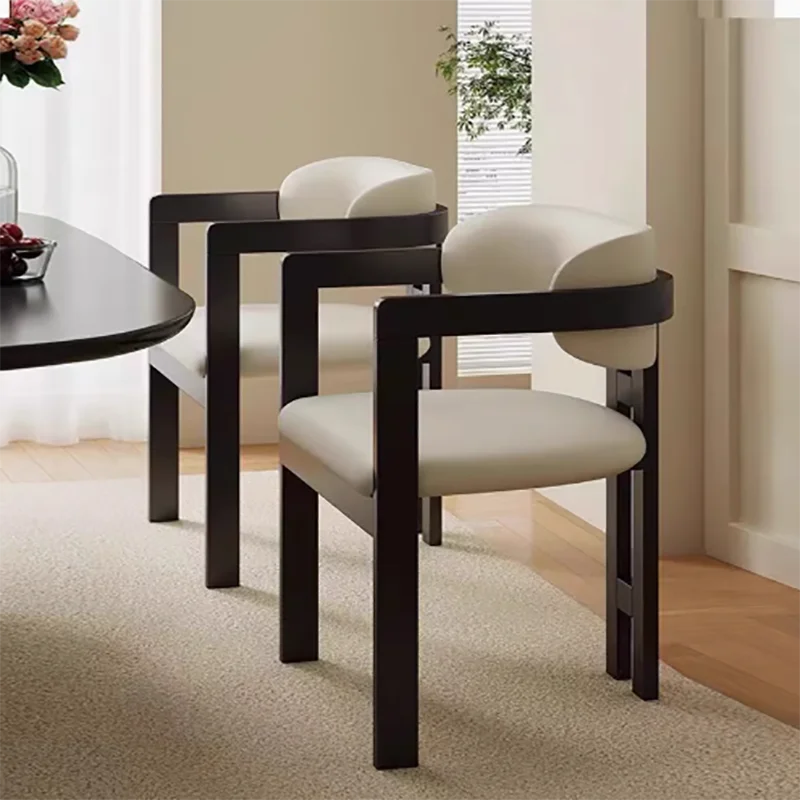 Juego de 2 sillas de comedor de lujo, cómoda sillón de belleza, sillas de comedor estéticas, tumbonas elegantes europeas, muebles de dormitorio