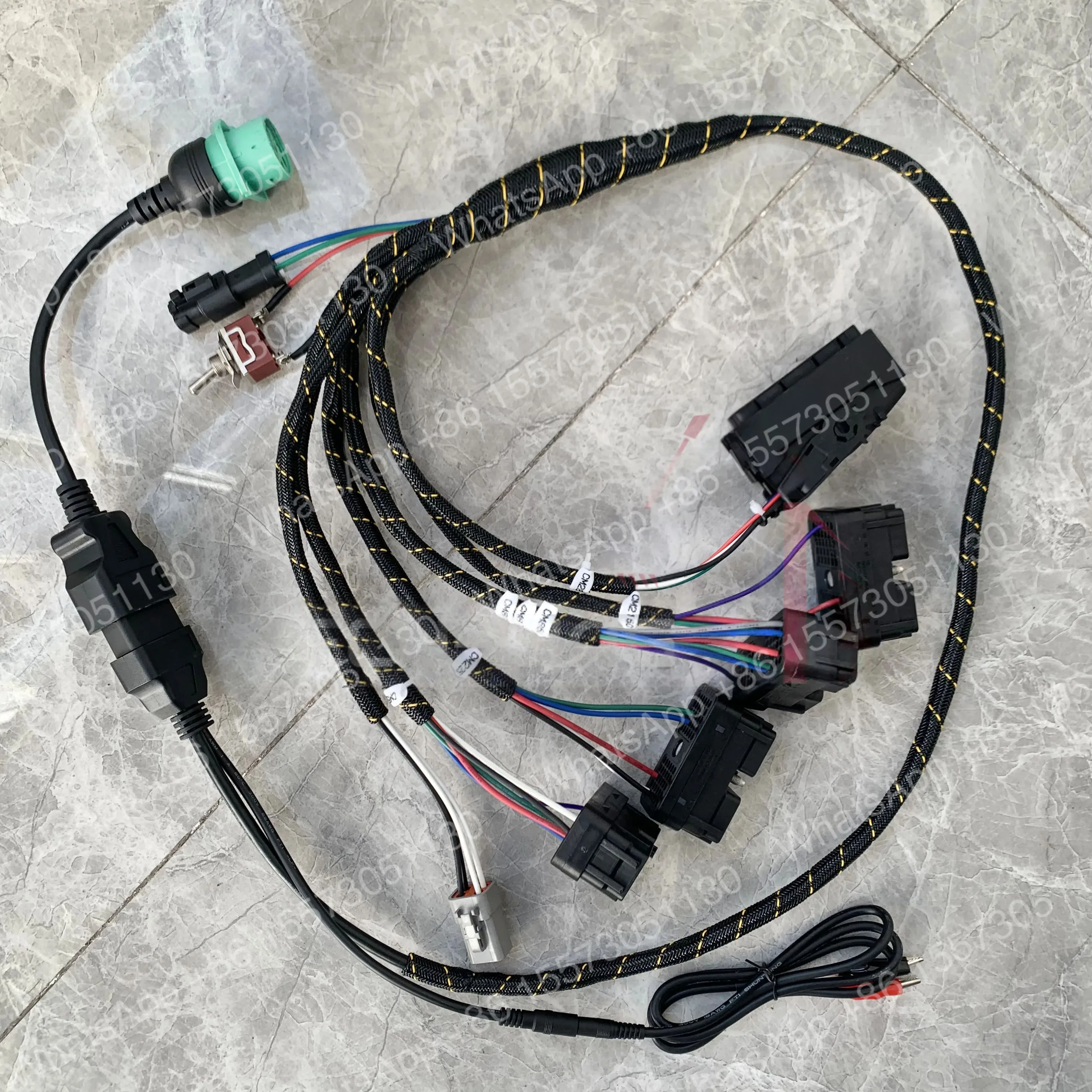 For Cummins Program Diagnosic Cable CM2350 2450 Diesel Engine Detection Wiring Harness for CM570 CM870 CM850 CM876 CM2150 CM2250