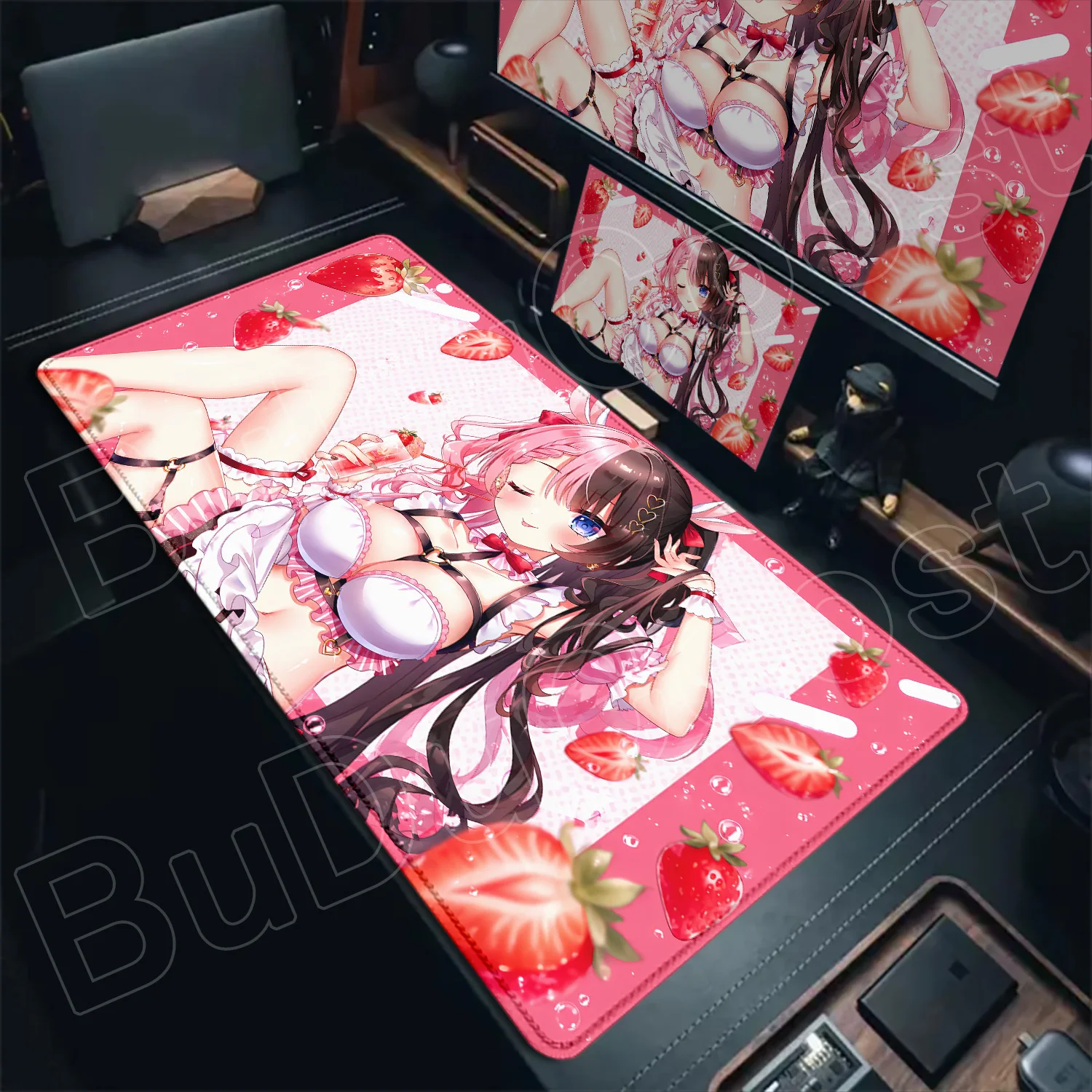 VSPO Kawaii Hinano Tachibana Großes XXL-Mauspad, erweiterte Gummi-Computertastaturmatte, PC-Gaming-Zubehör, HD-Druck, Laptop-Unterlage – Detail 4