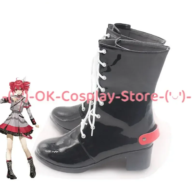 [Angepasst] Teto Cosplay Schuhe Anime Spiel Roleplay Kostüm Requisiten Halloween Karneval Urlaub Party PU Leder Stiefel