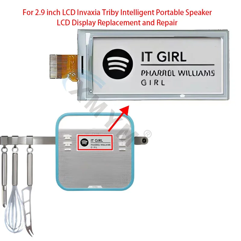 

For 2.9 inch LCD Invaxia Triby Intelligent Portable Speaker LCD Display Replacement and Repair