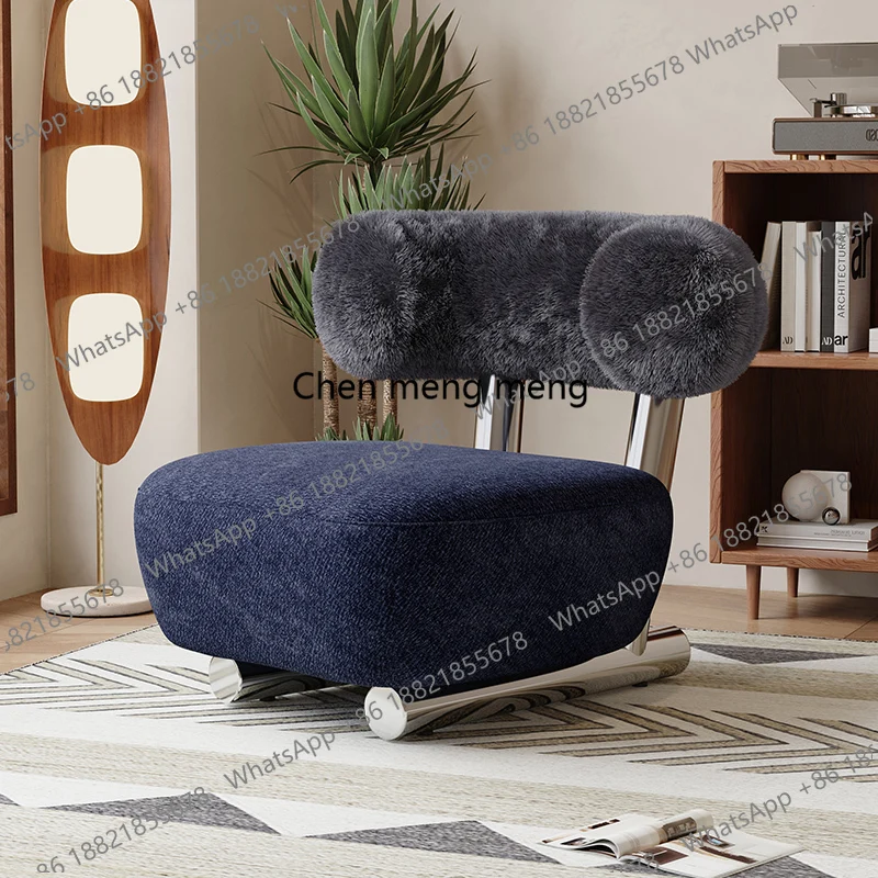 

Leisure Adults Living Room Chairs Blue Bedroom Single Relaxing Luxury Chairs Designer Fluffy Sillas De Sala Home Furniture