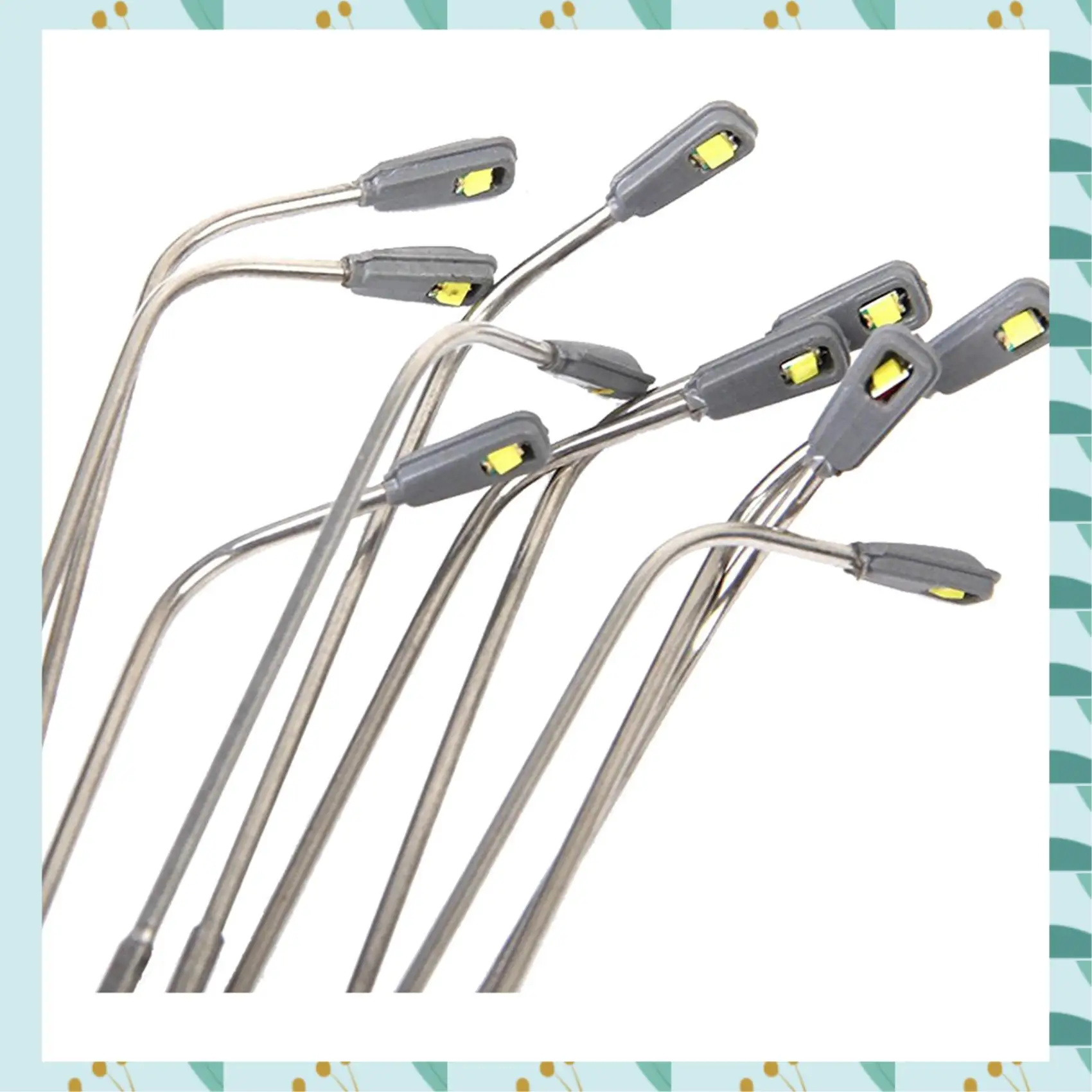 A71P 20 Pcs Model LED Street Lamp Lighting Single Head Train Layout Landscape 1: 100