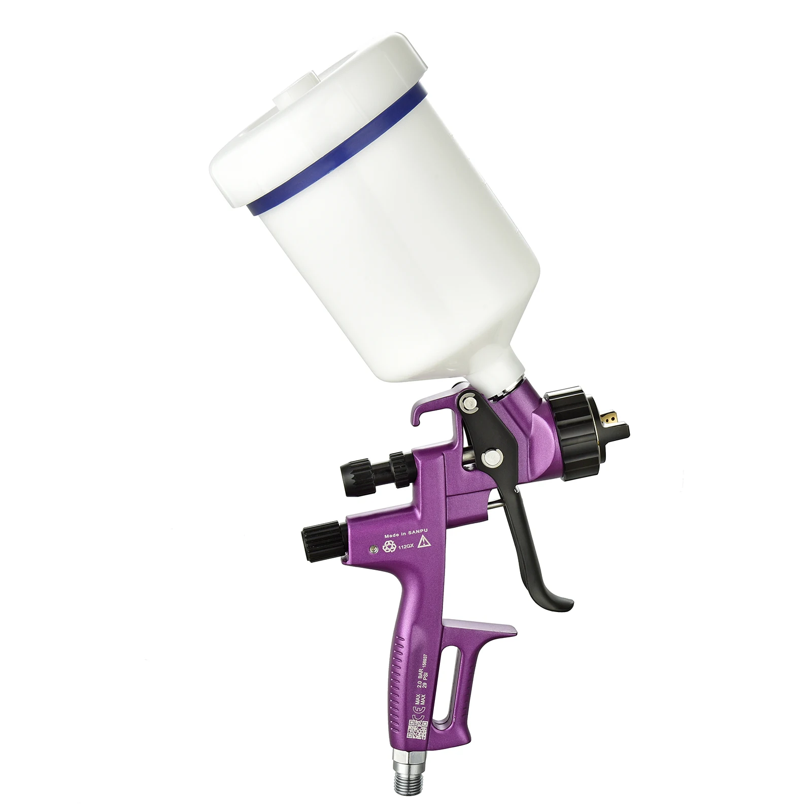 

Professional 1.3mm Air Spray Gun 600ml Gravity Feed Stainless Steel Needle Nozzle 600cc Cup for Automotive Paint Spraying