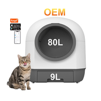 Automatic cat litter box app controls deodorization Multi-cat smart cat toilet Self-cleaning cat litter box
