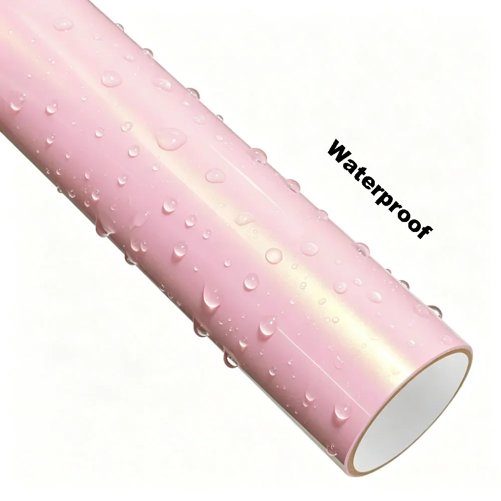 Super Magic Sakura Pink Car Vinyl Wrap Film PET Waterproof Self‑Adhesive Color Change Decal Sticker for Auto Motorcycle Decora