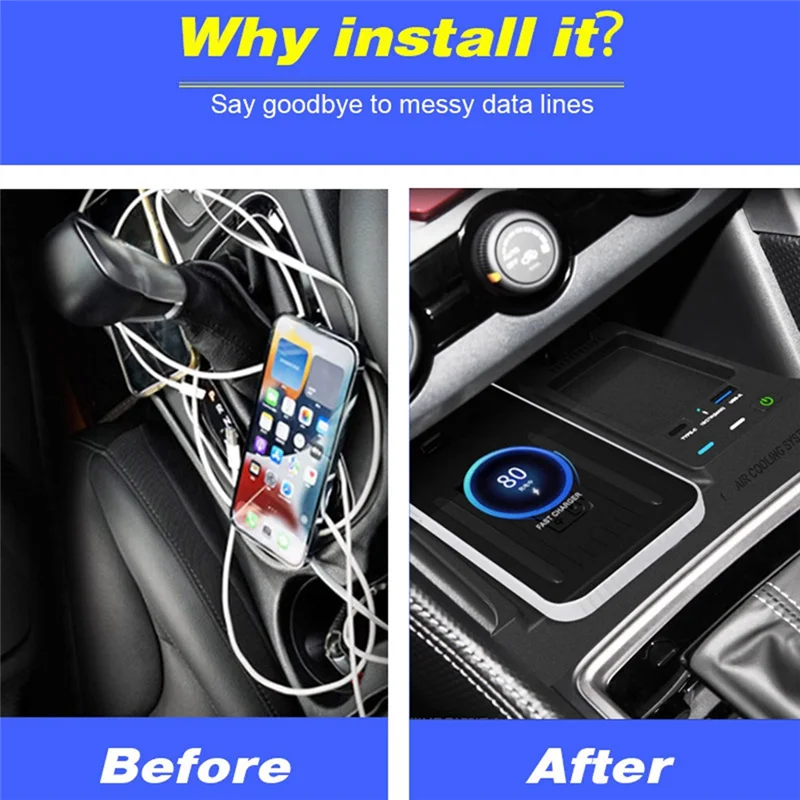 

A05U-Car Wireless Charger Cell Phone For Subaru Forester 2019-2023 Car Wreless Charging