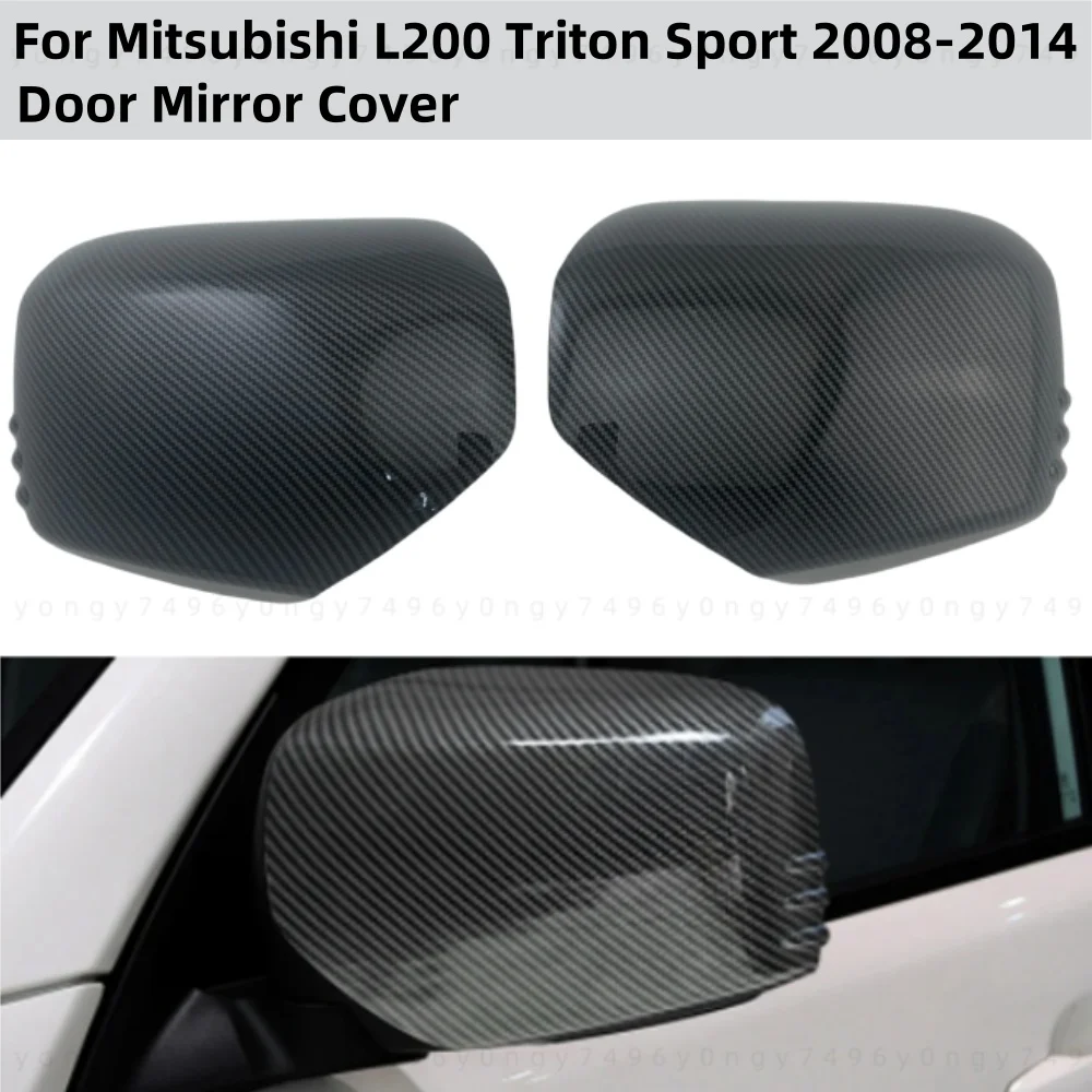 

YOYO For Mitsubishi L200 Triton Sport 2008 2010 2011 2012 2013 2014 Car Accessories Modify Carbon Side Mirror Covers Trim