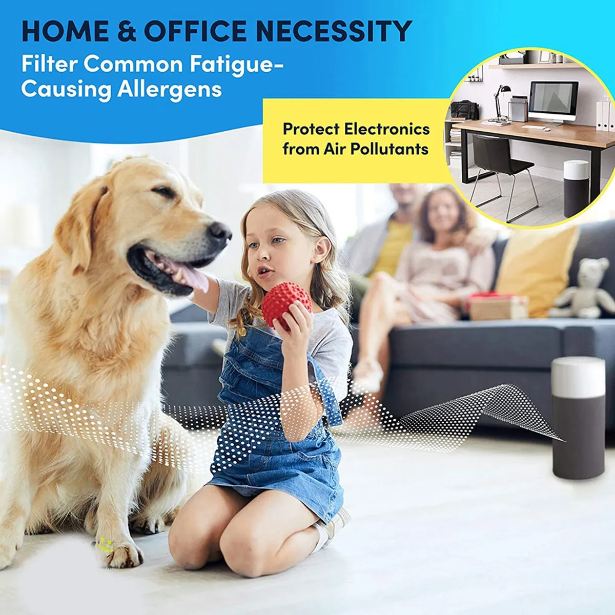 2 stuks vervangingsfilter voor Blueair Blue Pure 411,411+ en mini-luchtreiniger, HEPA- en actieve kool composietfilter HOT