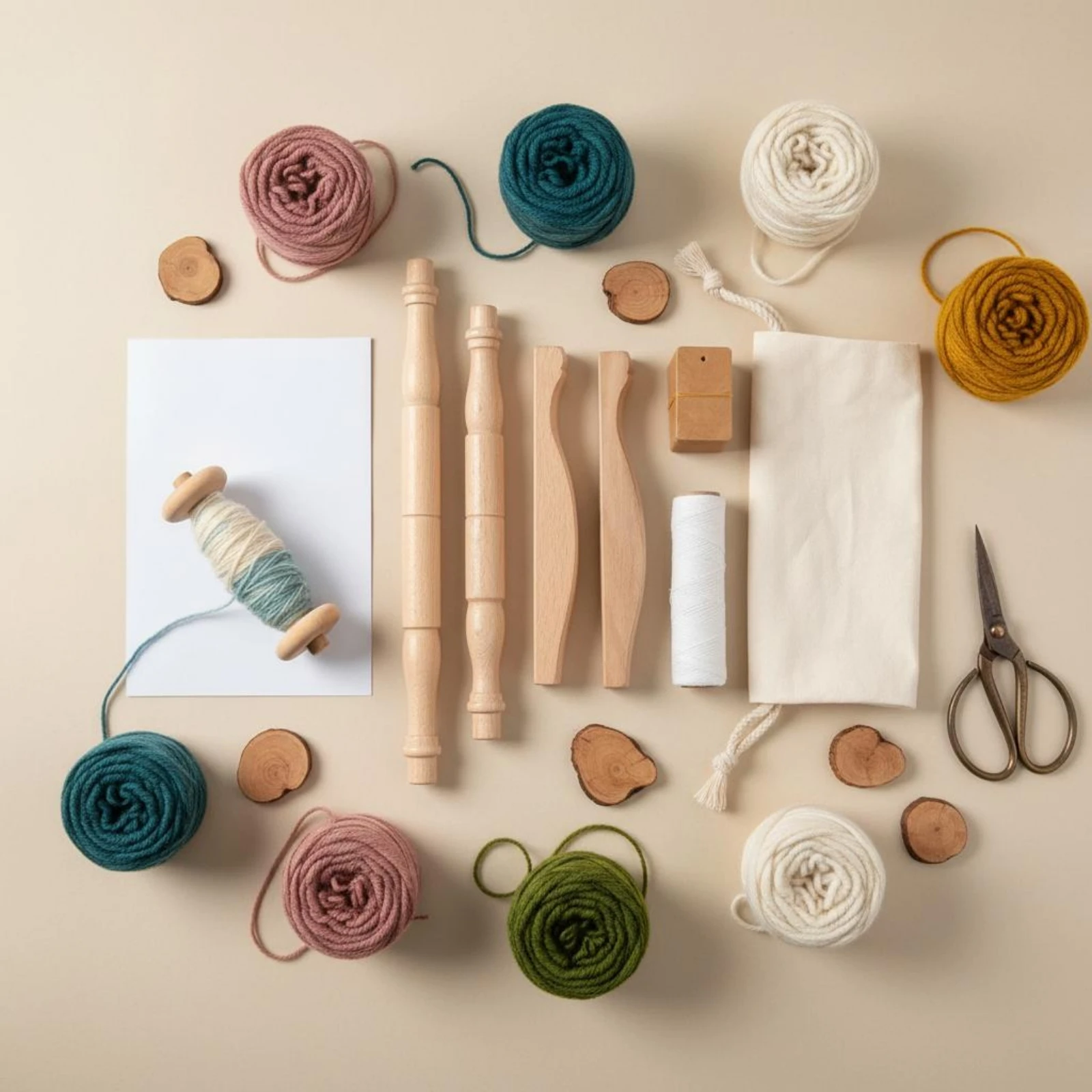 Niddy Noddy Oil-Finished Beechwood Niddy Noddy Wooden Yarn Winder Polished Rounded Wood Yarn Winder Includes Bag
