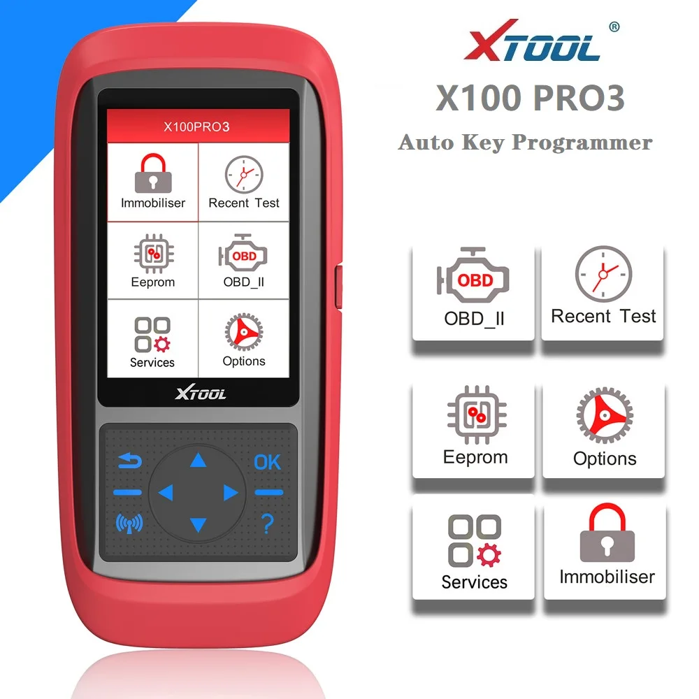 

XTOOL X100 Pro3 Auto Key Programmer with EEPROM Adapter Support Adjustment Update Version of Xtool X100 Pro2