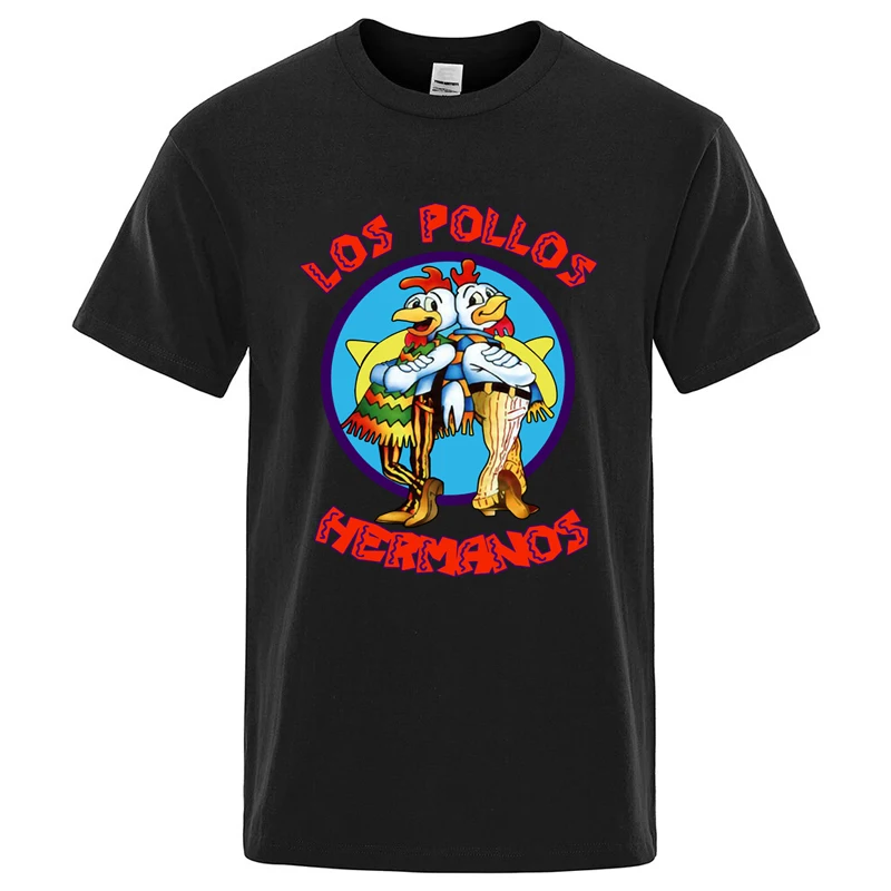 Retro Cartoon Chicken Badge T‑Shirt Two Roosters Diner Style Print Unisex Casual White Tee