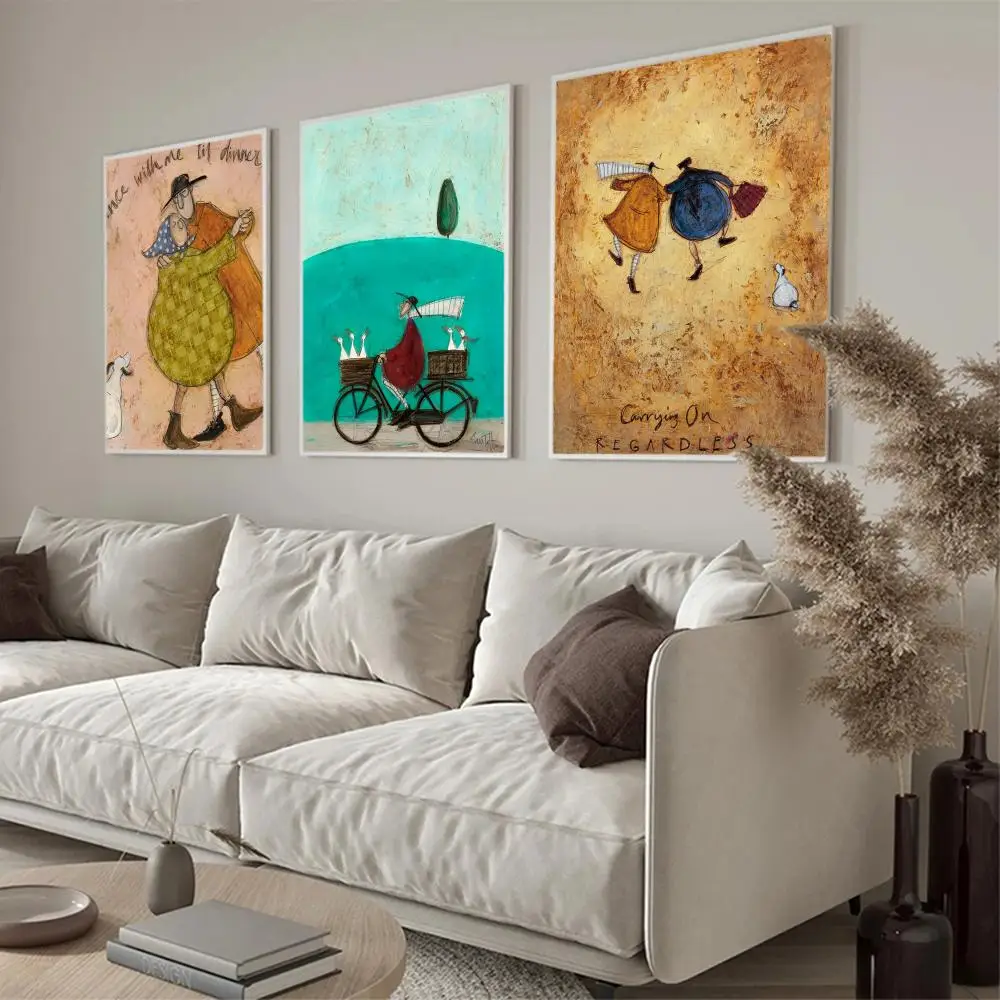 Sam Toft abstrakte Landschaft Kunst Poster Anime Poster klebrige HD-Qualität Poster Wand kunst