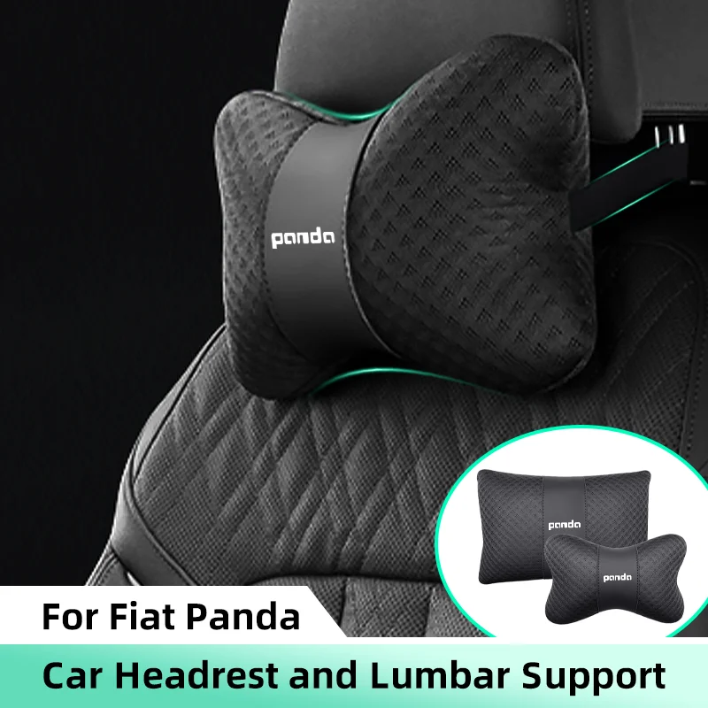 Car Headrest Lumbar Support Lumbar Cushion for Fiat Panda 2011 Coss4x4 Auto Neck Pillow Backrest Lumbar Pillow Car Accsesories