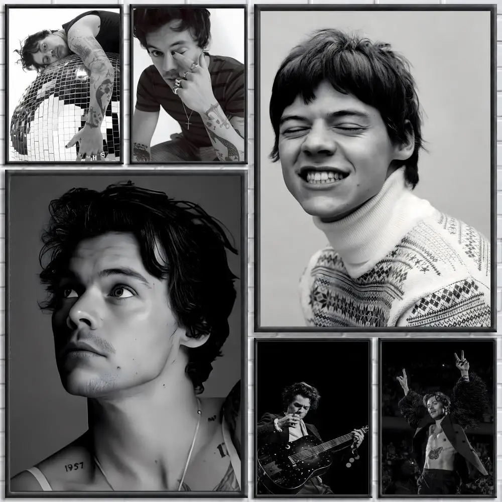 Singer Harry Styles Poster Poster Wall Sticker Waterproof Self Adhesive HD Art  Bedroom Bar Decor