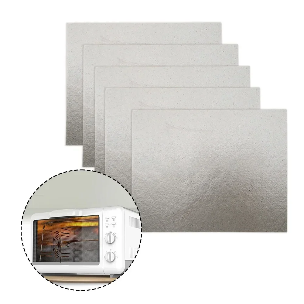 5pcs Microwave Mica Sheet High Temperature Insulation Microwave Waveguide Cover Sheet 150x120mm For Hair Dryers Toasters Heaters