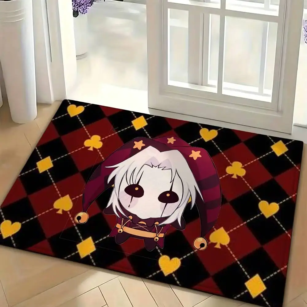 F-Freakish P-Pierrot C-Circus Floor Mat Soft Non Slip for Entry Door Bathroom Indoor Home Decorative Carpet