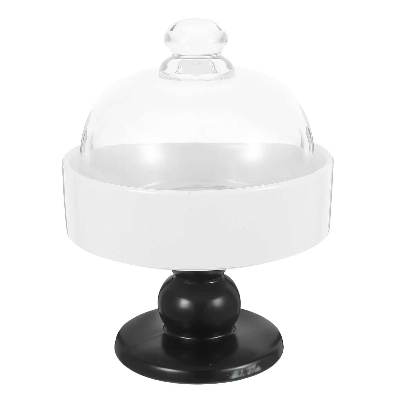 

1Set Ceramic Dessert Bowl Footed Lid Ice Cream Serving Fruit Candy Plate Snack Dish Centerpiece Ice Cream Bowls