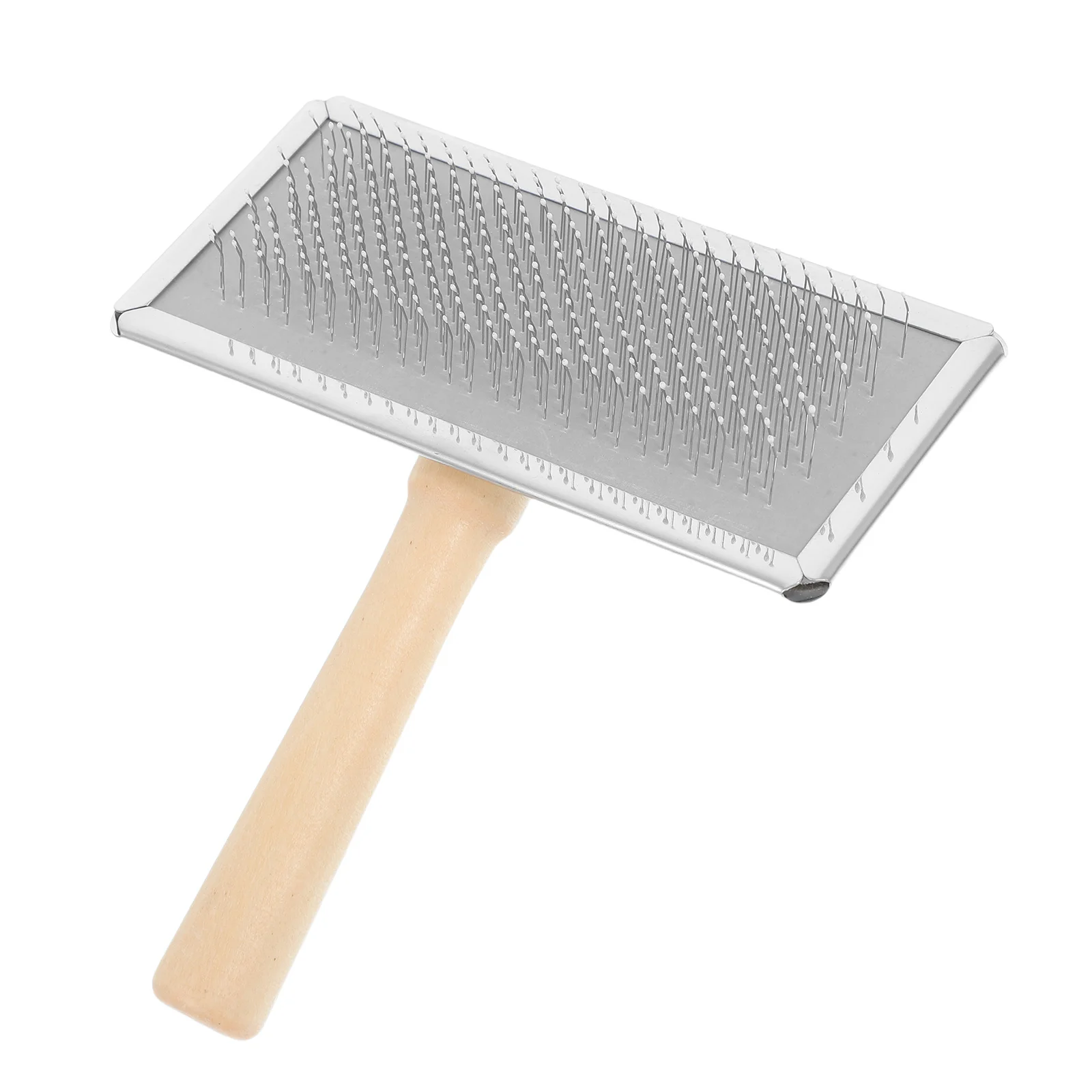 Spazzola per cartoncini di lana per infeltrimento Utensile manuale ergonomico Aghi in acciaio Distanza dei denti fini Fai da te Toelettatura per animali domestici Spazzola per affilare la lana