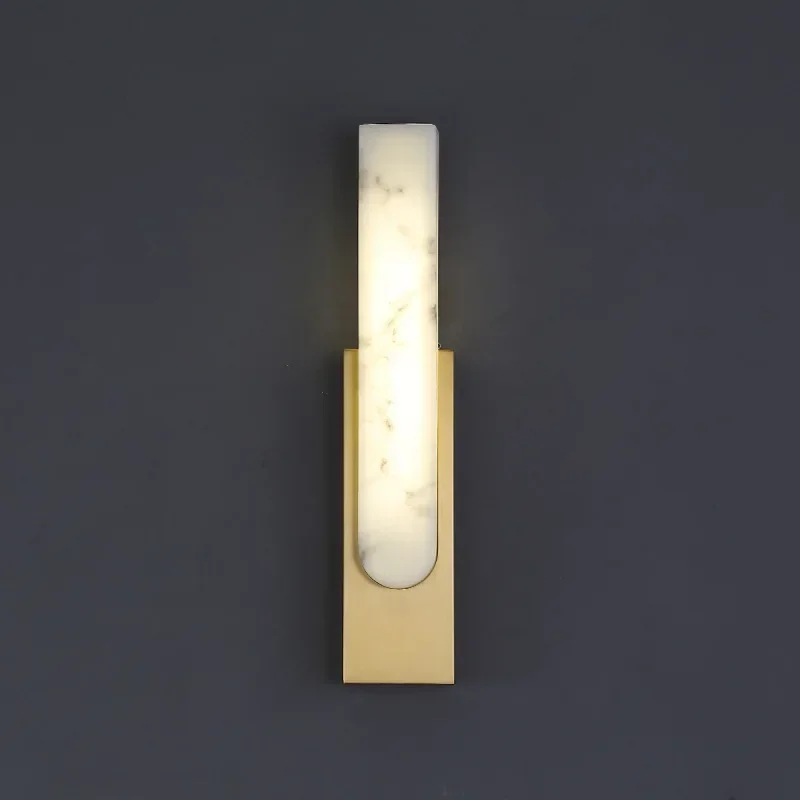 

Modern LED Imitation Marble Wall Lamp for Living Room Homestay Bedroom Hotel Stairs Indoor Sconce Home Decor Lighting Fixture