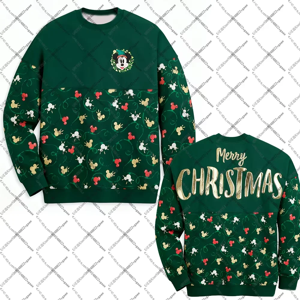 الخريف الشتاء الفتيات الاطفال المحملة Y2k حفلة أفضل هدية تي شيرت ميكي ماوس 70th البلوز البلوز المرأة هوديي تأثيري عيد الميلاد جديد #6