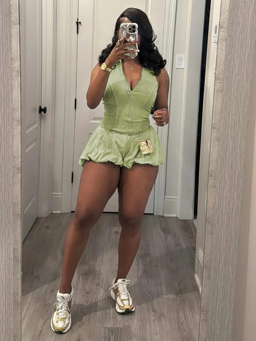 BWQ 2025 женский вязаный комбинезон без рукавов в рубчик в стиле пэчворк, короткий комбинезон, летний уличный эластичный вечерние комбинезон, цельный комплект