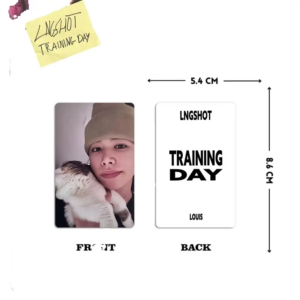 LNGSHOT Character Props Training Day Photocards High Quality INS Style Double Sides Printing LOMO Cards Louis Woojin Ryul Gifts