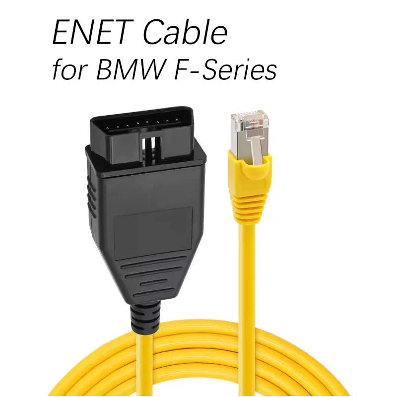 ENET Data Cable For BMW ENET Ethernet to OBD Refresh Interface ICOM Coding for F-Series Diagnostic Cable Data OBDII Coding