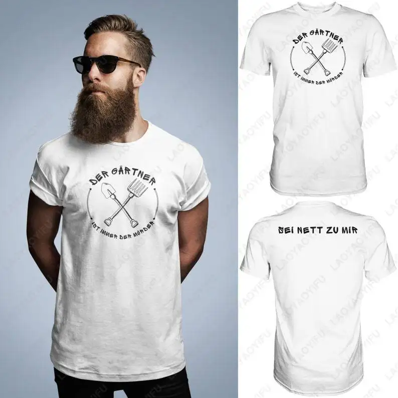

Забавная мужская рубашка The Gardener Is Always The Murderer с надписью Идеальная идея подарка для садожников Футболка Летние хлопковые футболки с принтом