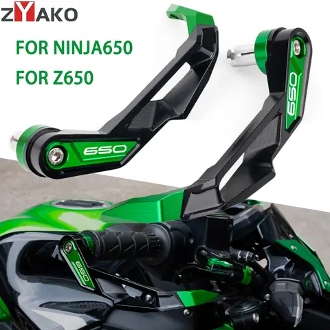 Para Kawasaki Ninja 650 Ninja650 Z650 2017-2024 2025 palancas de embrague de freno de manillar de motocicleta de aluminio Protector de manos