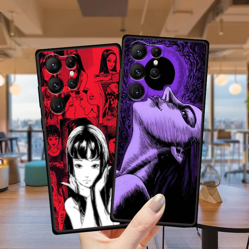 Popular Anime Tomie Kawakami For Samsung Galaxy S24 S23 S22 S21 S20 FE S10 S10E Plus Ultra Pro Lite 5G Black Back Phone Case