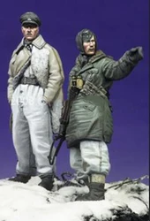 1/35 Scale Die-cast Resin White Model  Officers Need To Manually Color The Model Free Shipping