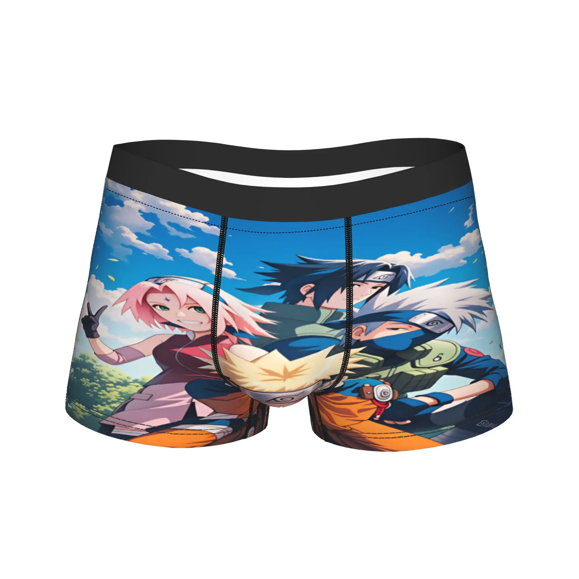 Uzumaki Gaara Kurama Shukaku Underwear  Man Underpants Custom Breathable Boxershorts High Quality Boxer Brief Plus Size